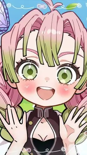 ai character: Mitsuri KNY background