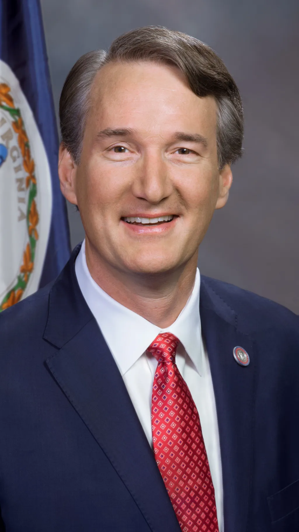 ai character: Glenn youngkin background