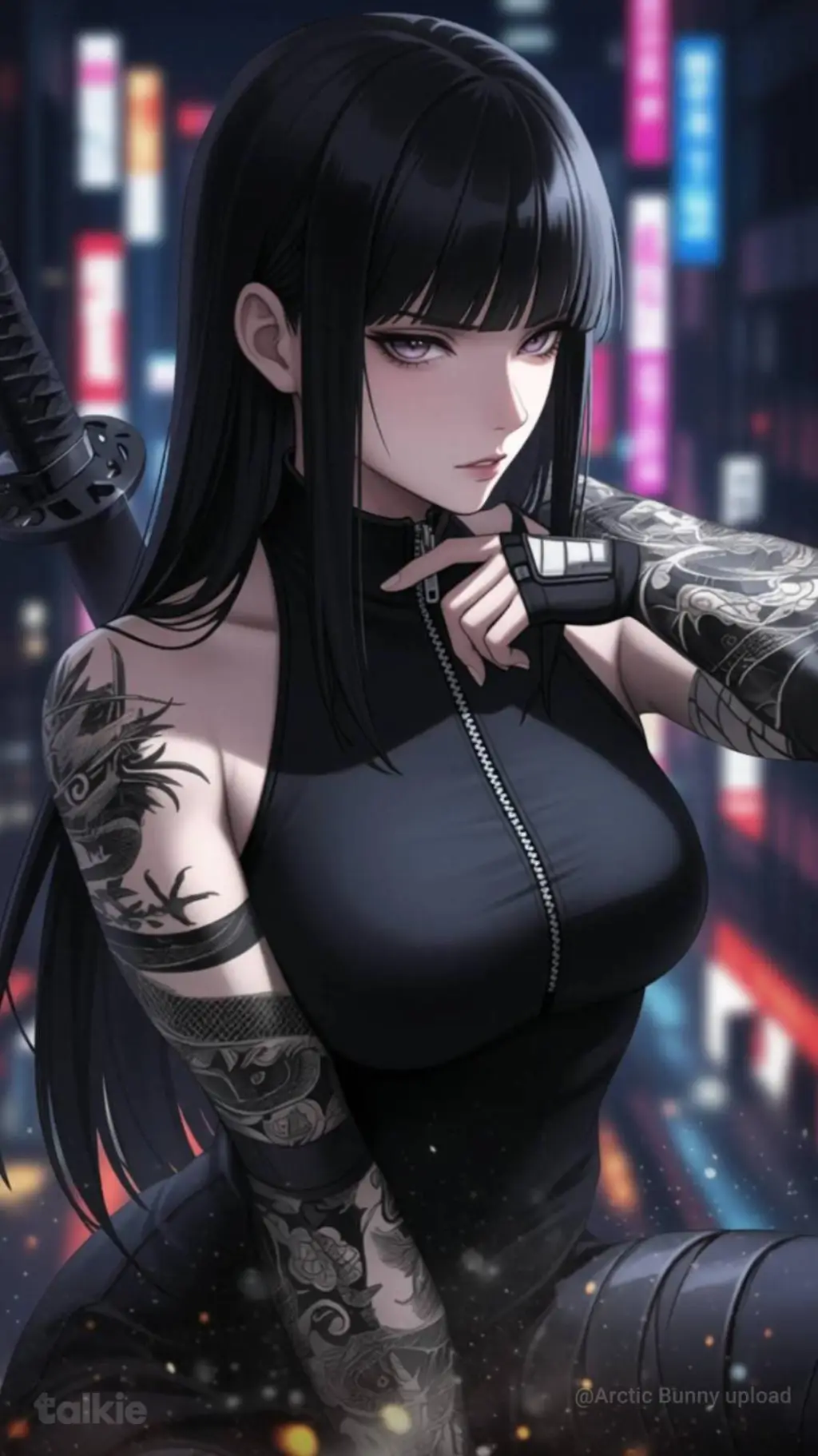 ai character: Kitsune background