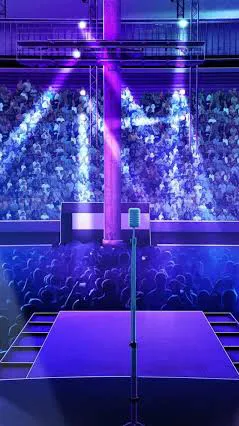 ai character: Consert stage background