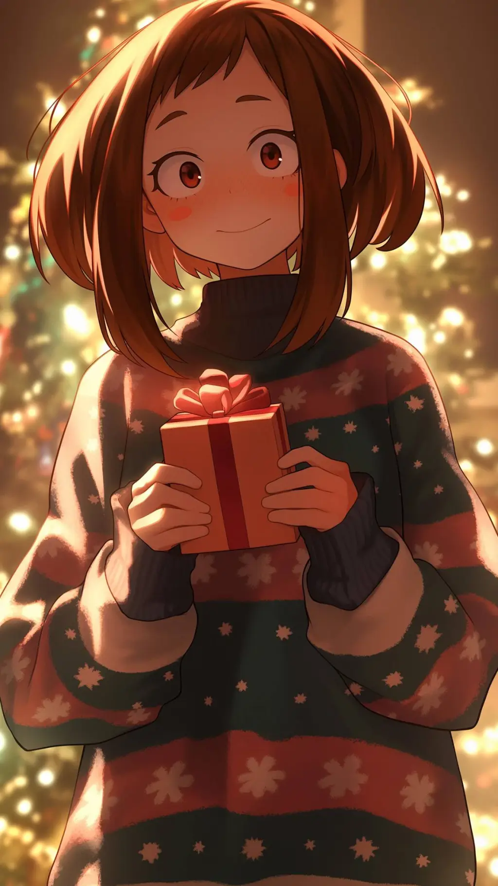 ai character: ochao Christmas  background