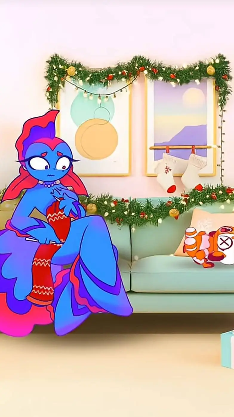 ai character: Azure background