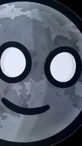 ai character: moon (luna) background