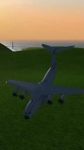 ai character: crashing plane background