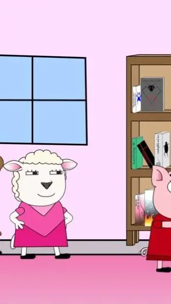 ai character: PEPPER VS PIGGY background