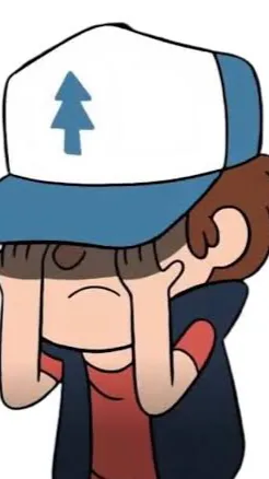 ai character: Dipper (sad) background