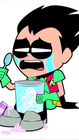 ai character: Robin (sad) background