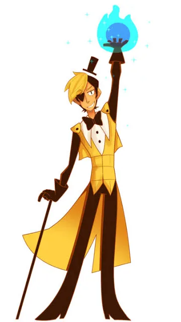 ai character: Bill Cipher background