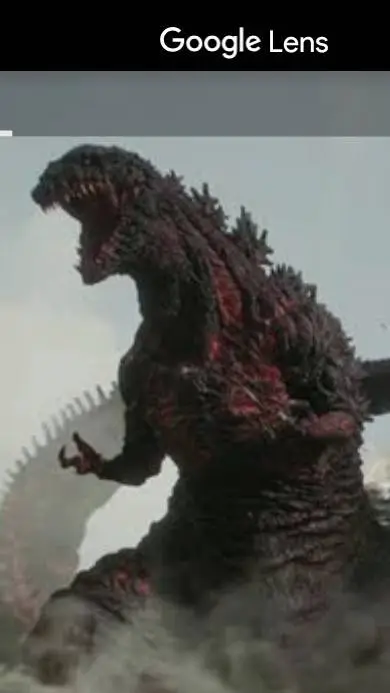 ai character: shin Godzilla  background