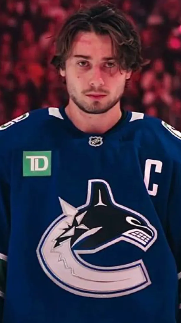 ai character: Quinn Hughes  background