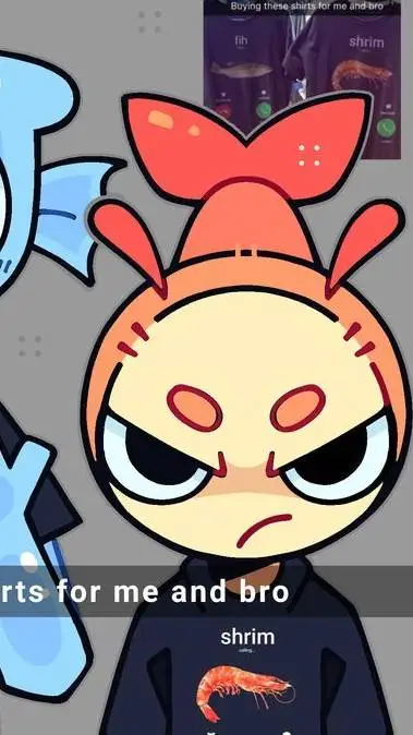 ai character: 《shrimpo》 background