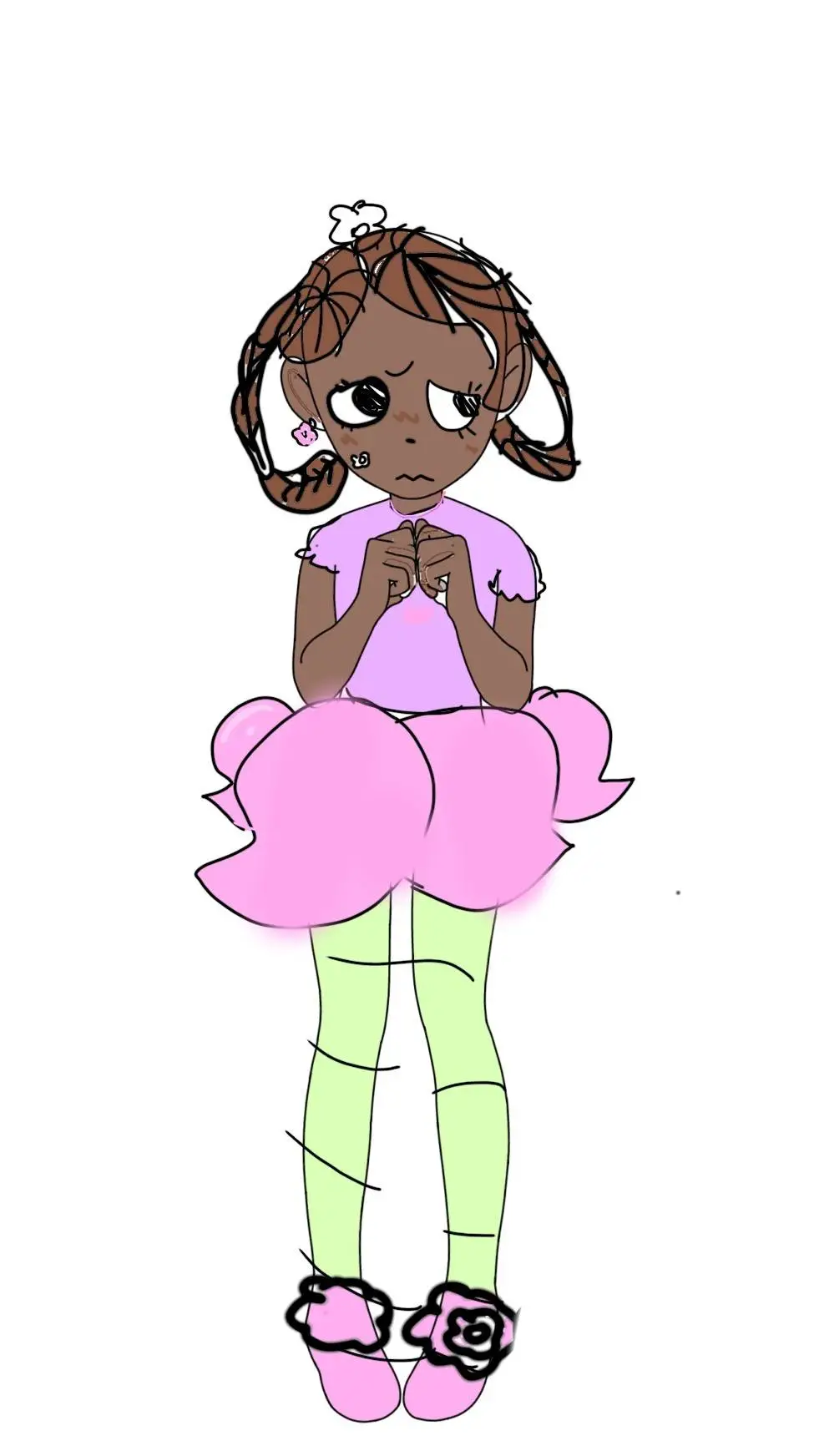 ai character: Bassie but human!! background