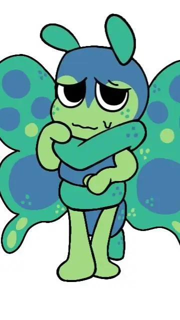 ai character: Squirm became a 🦋? background