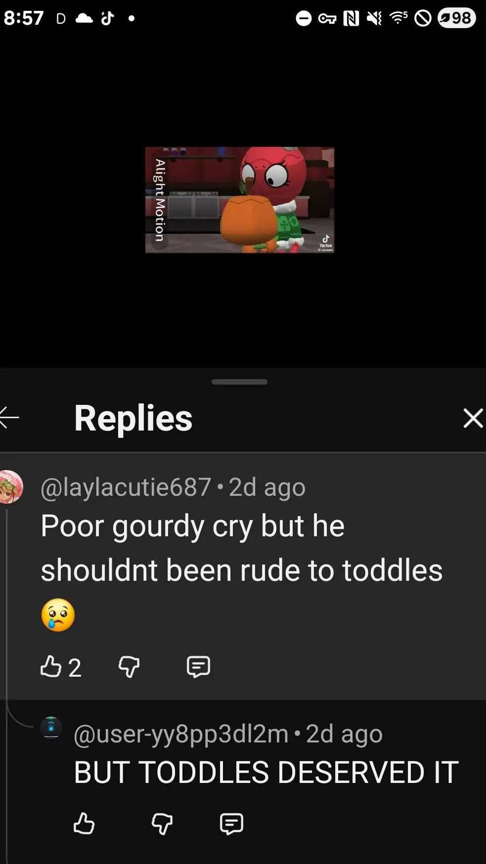 ai character: Gourdy hit toodles background