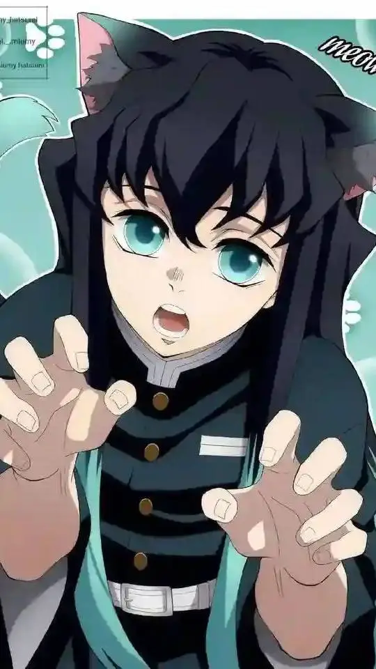 ai character: Cat-human Muichiro background