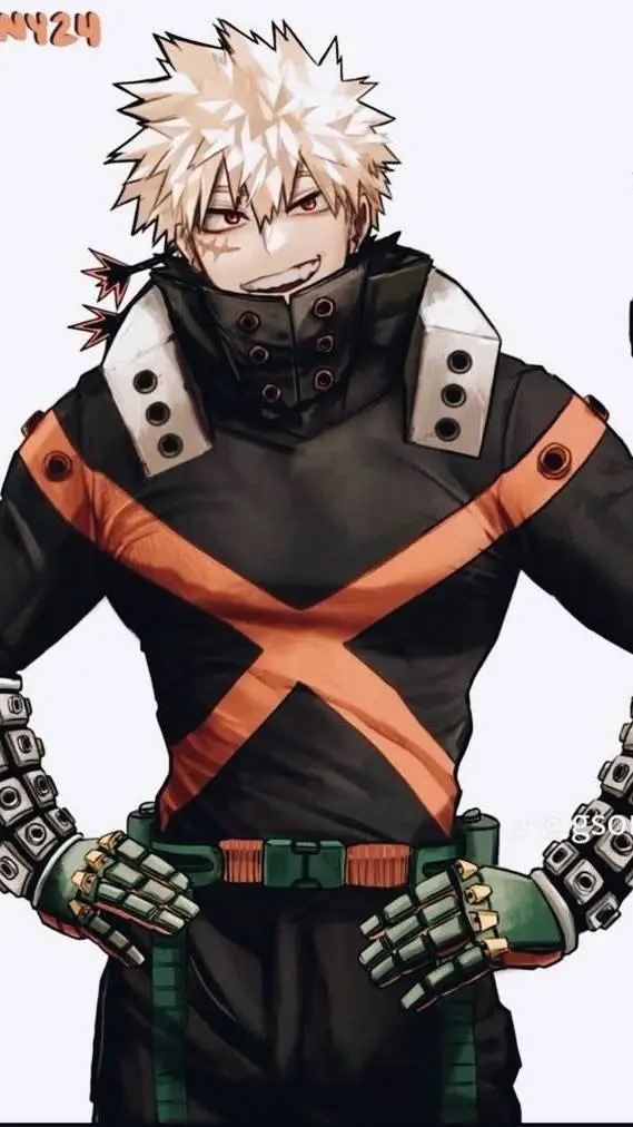 ai character: bakugo plushie background