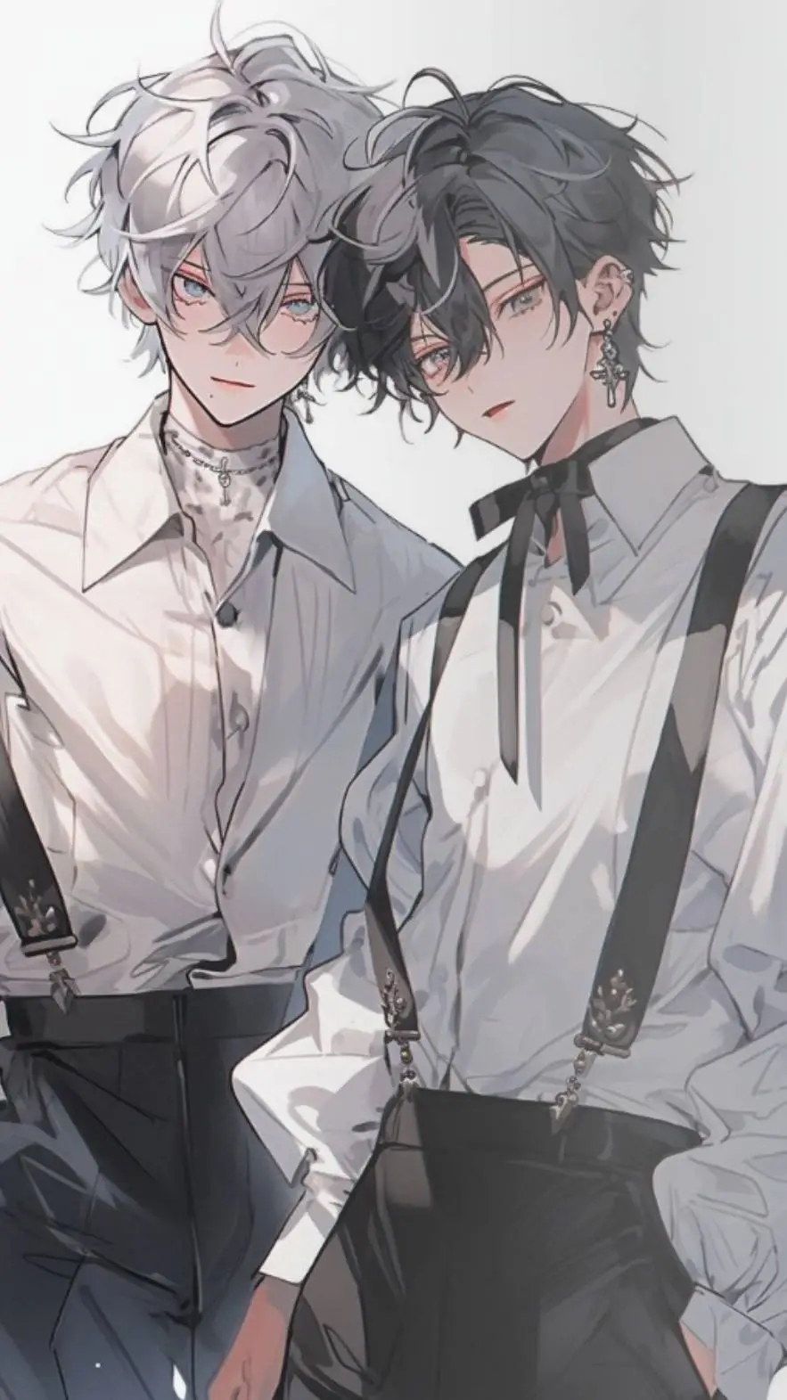 ai character: Daniel and David  background