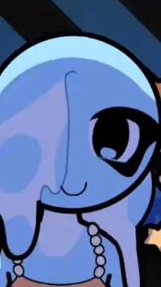 ai character: Aqua background