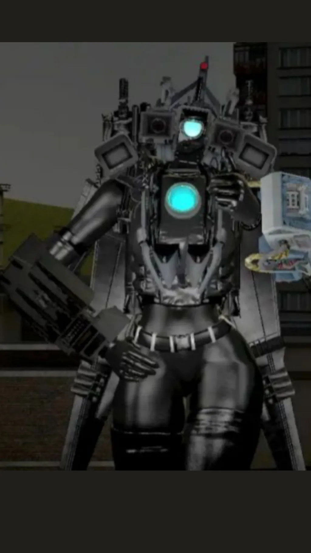 ai character: Mommy camera woman background