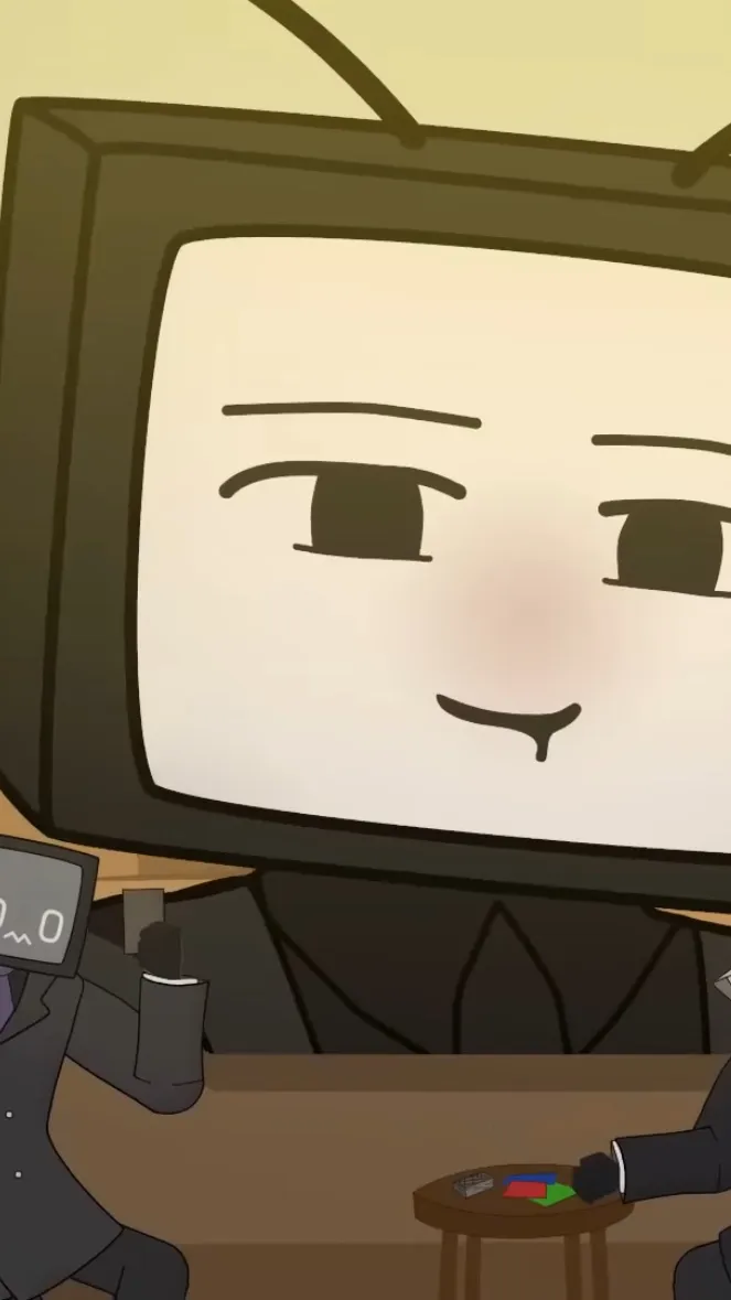 ai character: ￼Titan tv woman  background