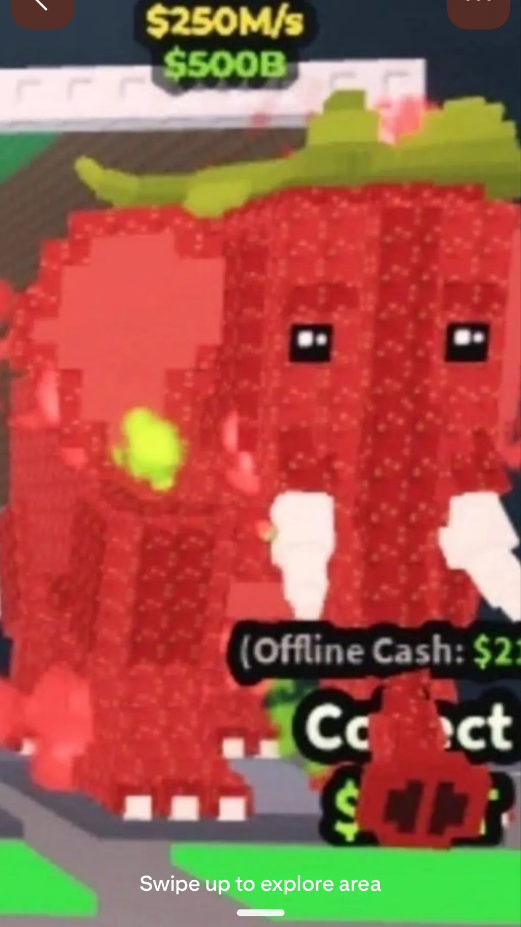 ai character: Strawberry elephan background