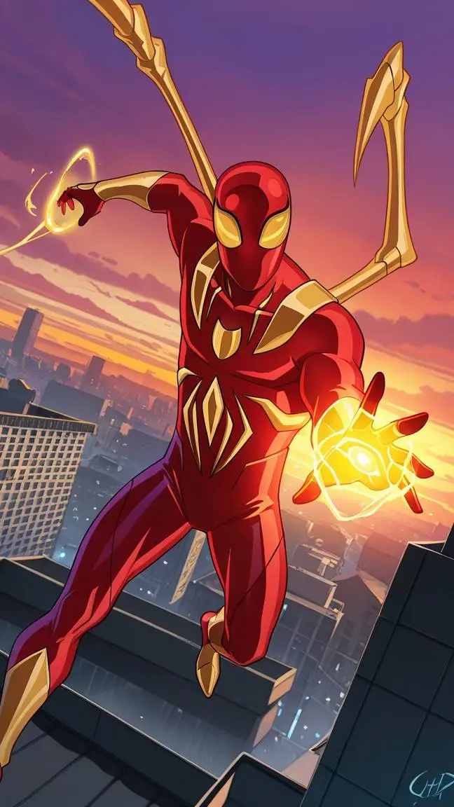 ai character: Iron Spider background