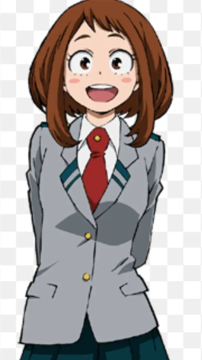 ai character: ochaco ururaka background