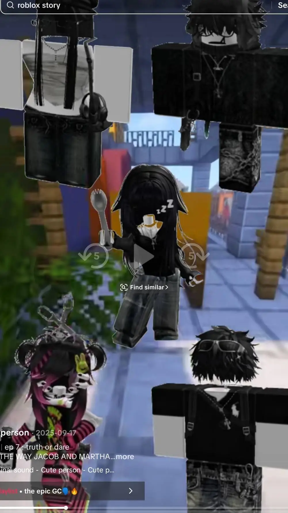 ai character: Roblox story background