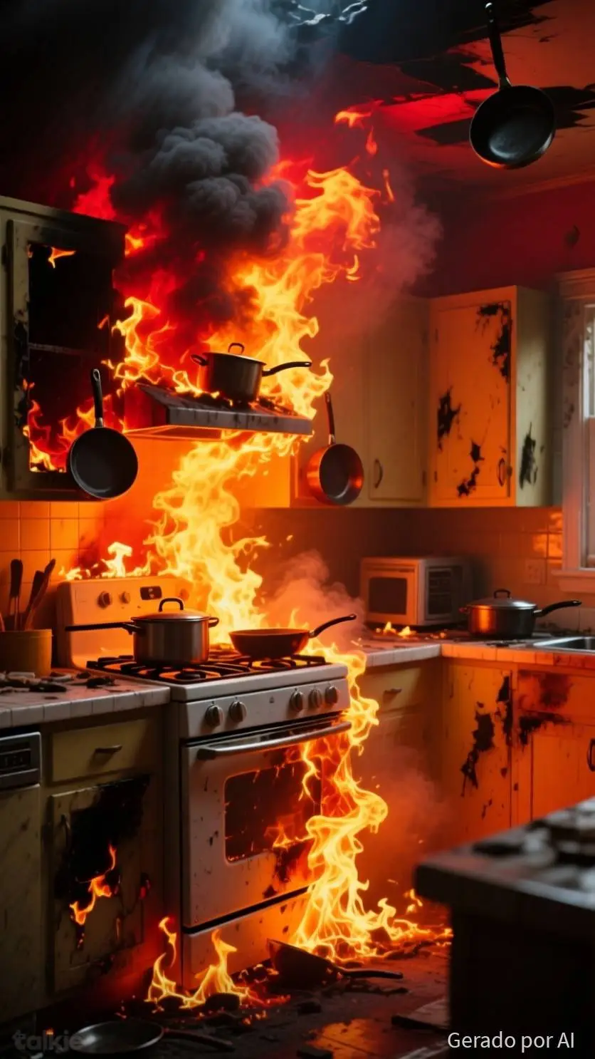 ai character: caos na cozinha! background