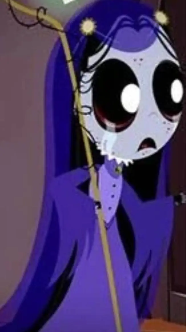 ai character: Ruby gloom background