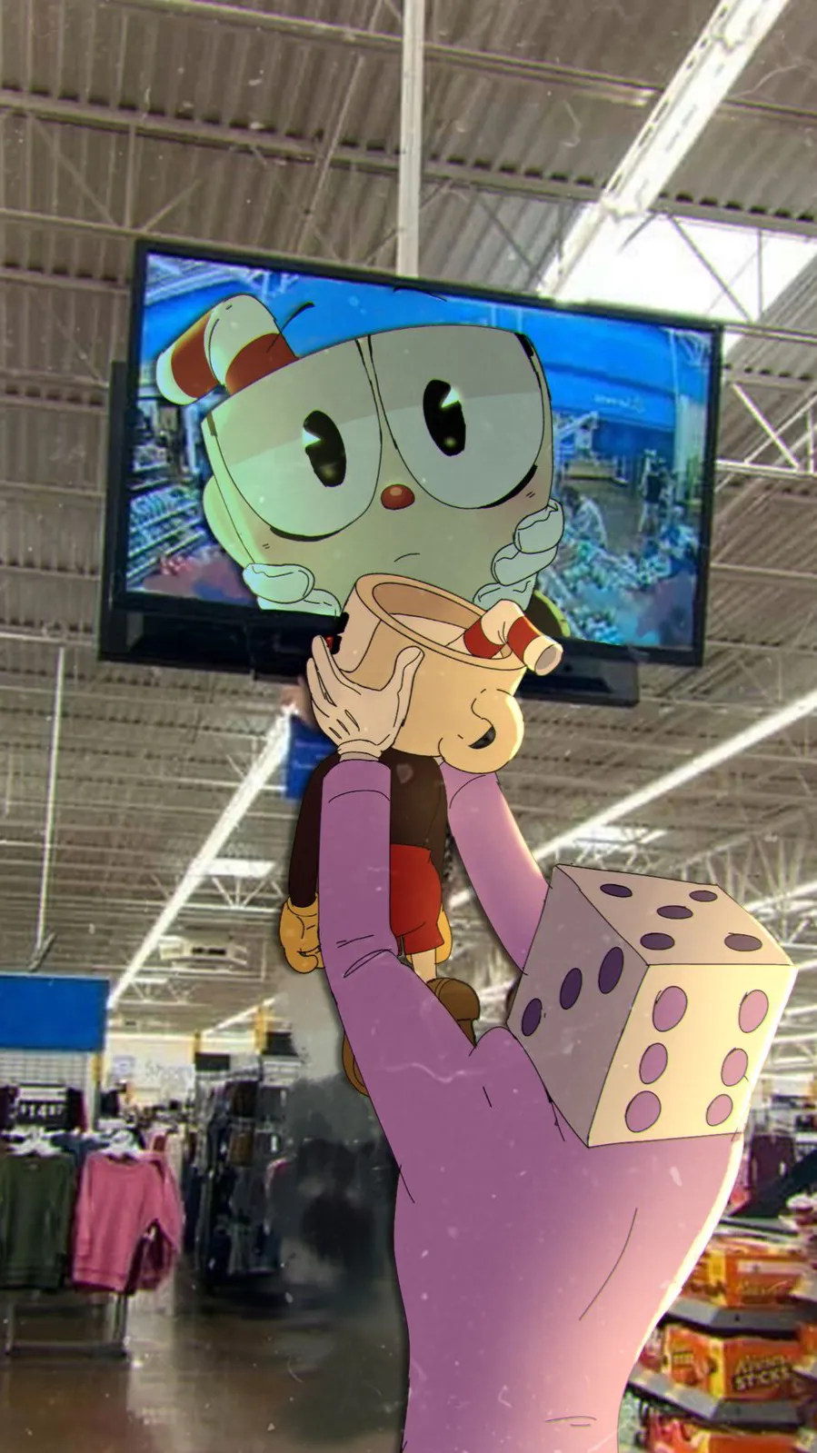 ai character: Cuphead show :) background