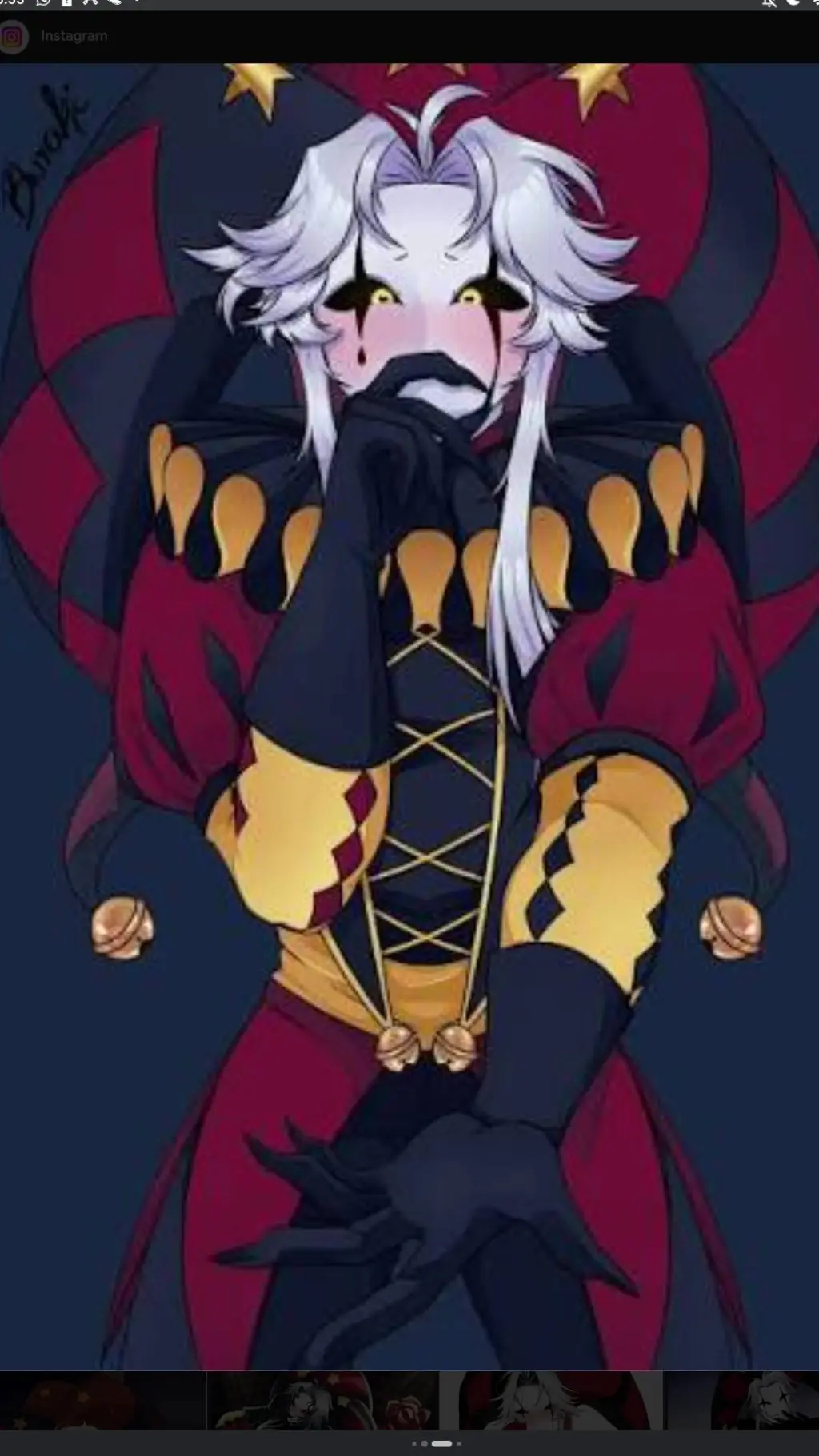 ai character: Pierrot background