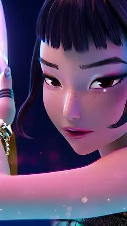 ai character: zoey  background