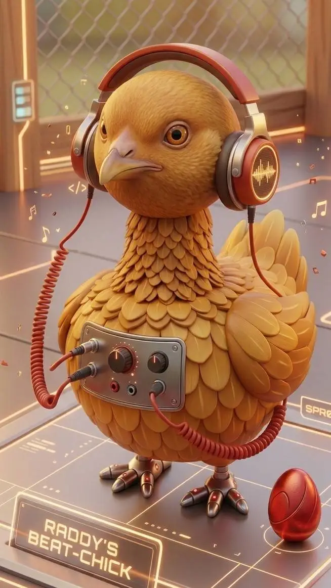 ai character: Freaky Chicken background