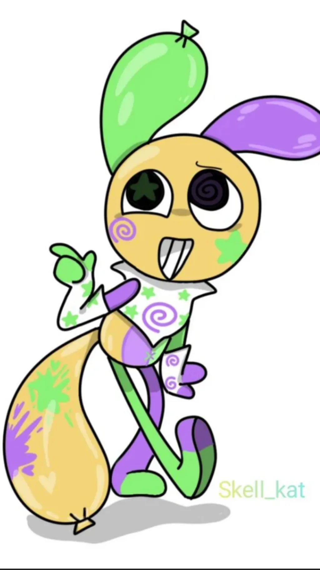 ai character: {🎈looney🎈} background