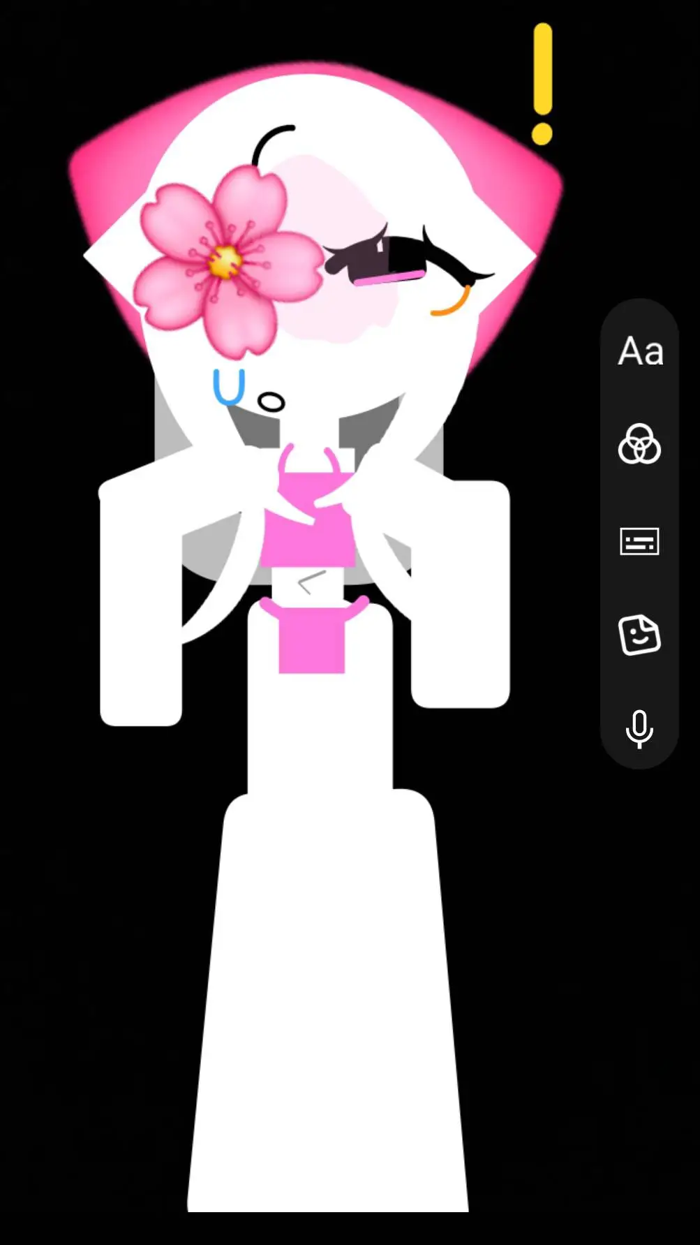 ai character: pinky background