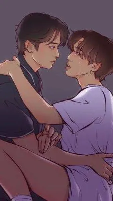 ai character: Minsung (sad) background