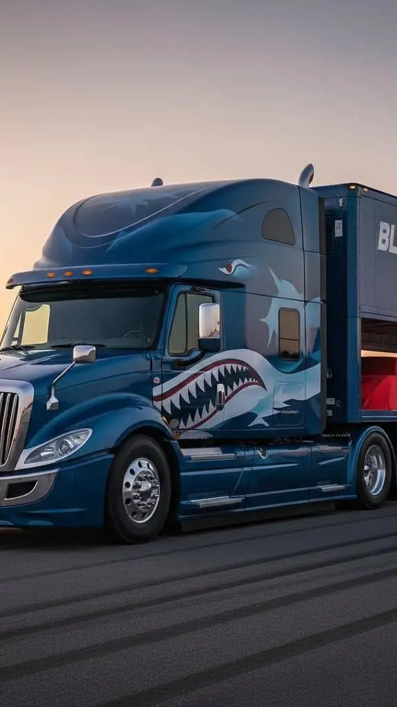 ai character: Hauler Truck Shark background