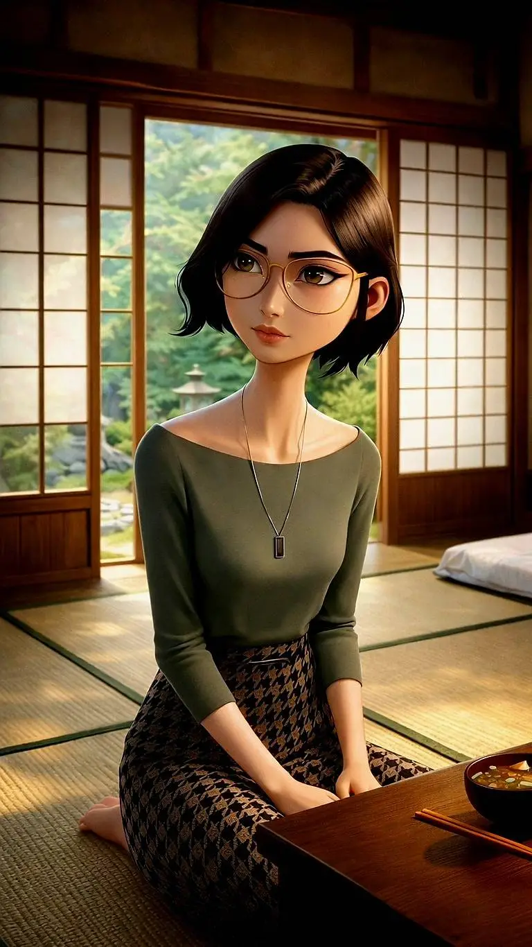 ai character: Ami Wakita background