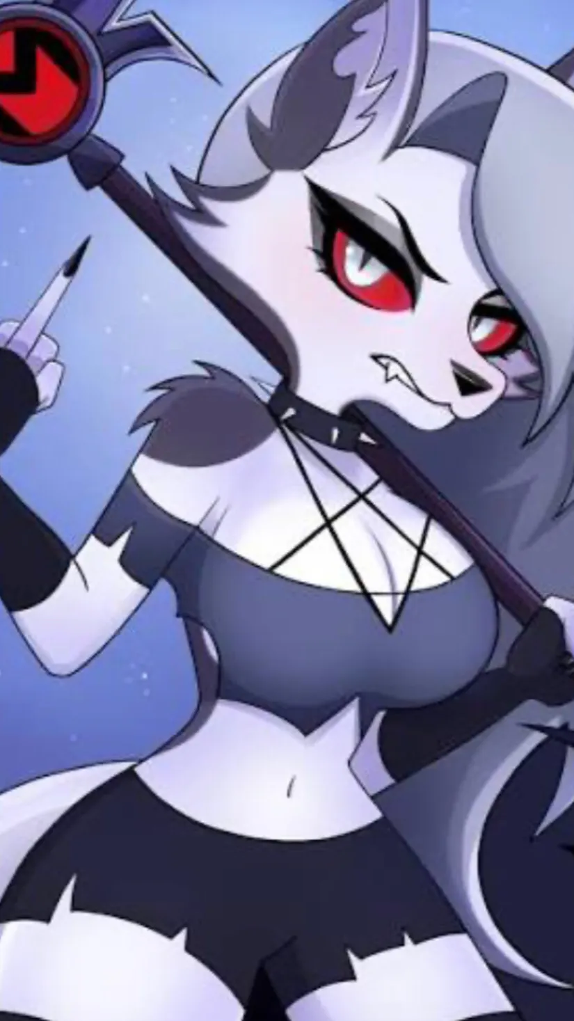 ai character: Loona ❤️ background