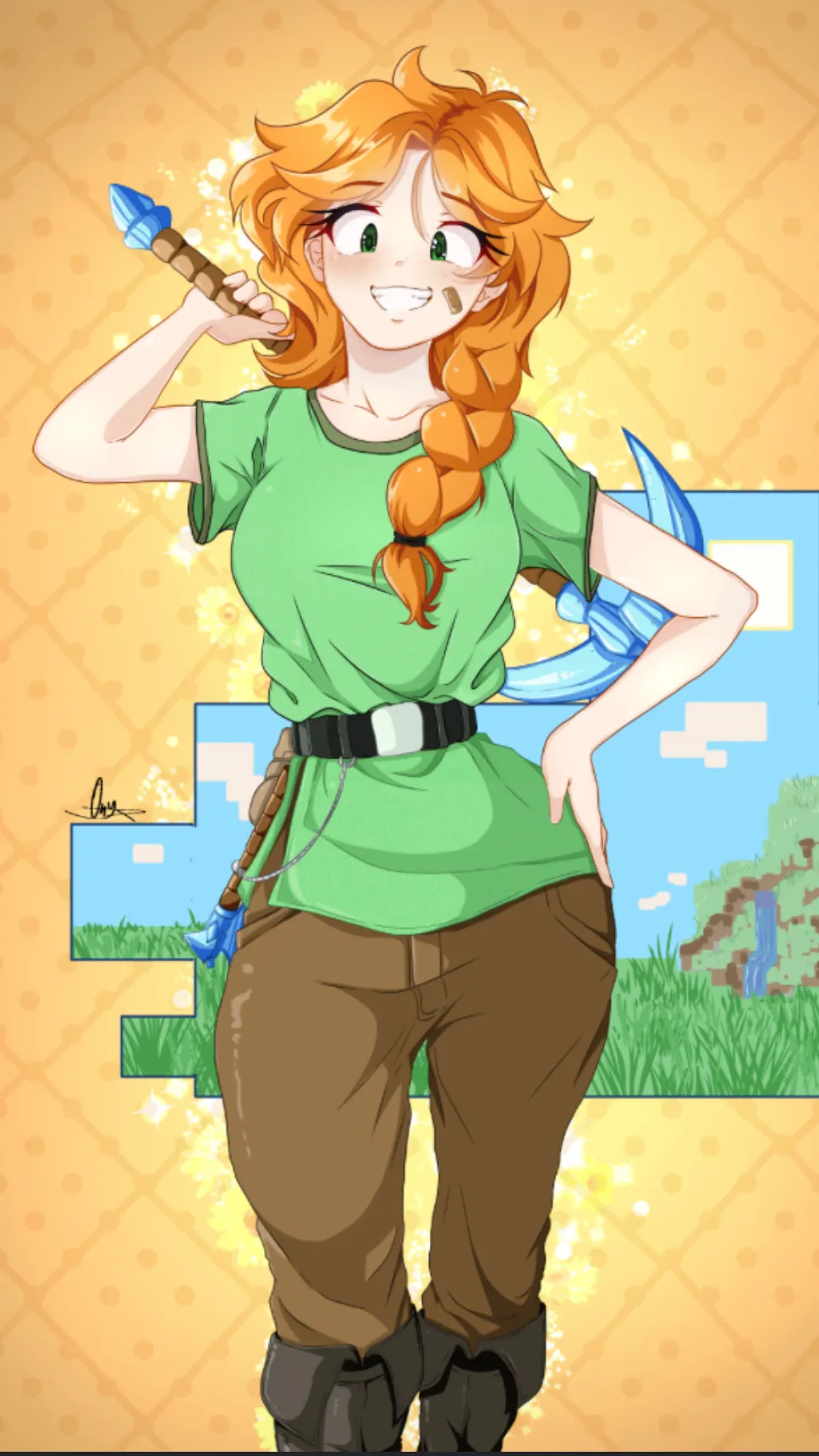 ai character: Alex ❤️ background