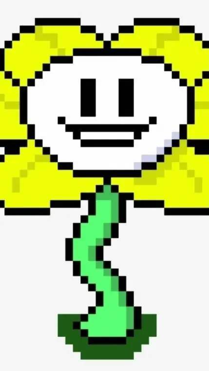 ai character: Flowey  background