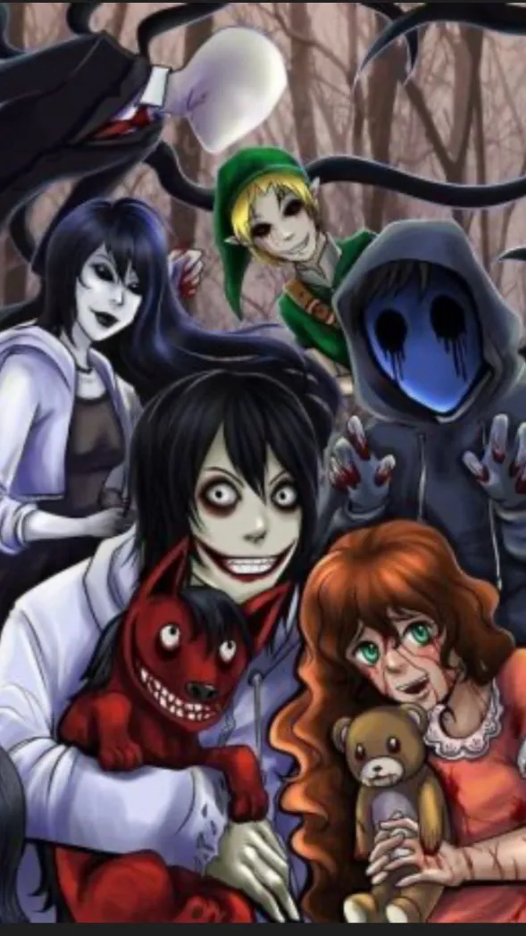 ai character: Creepypasta  background