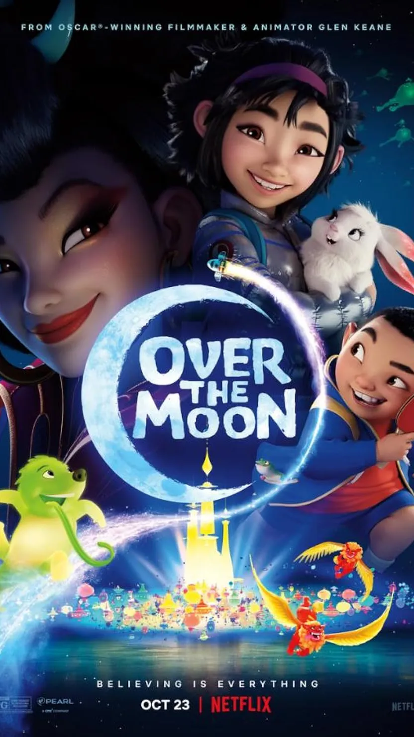 ai character: Over the moon  background