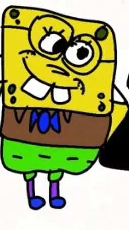 ai character: SpongePoppy background