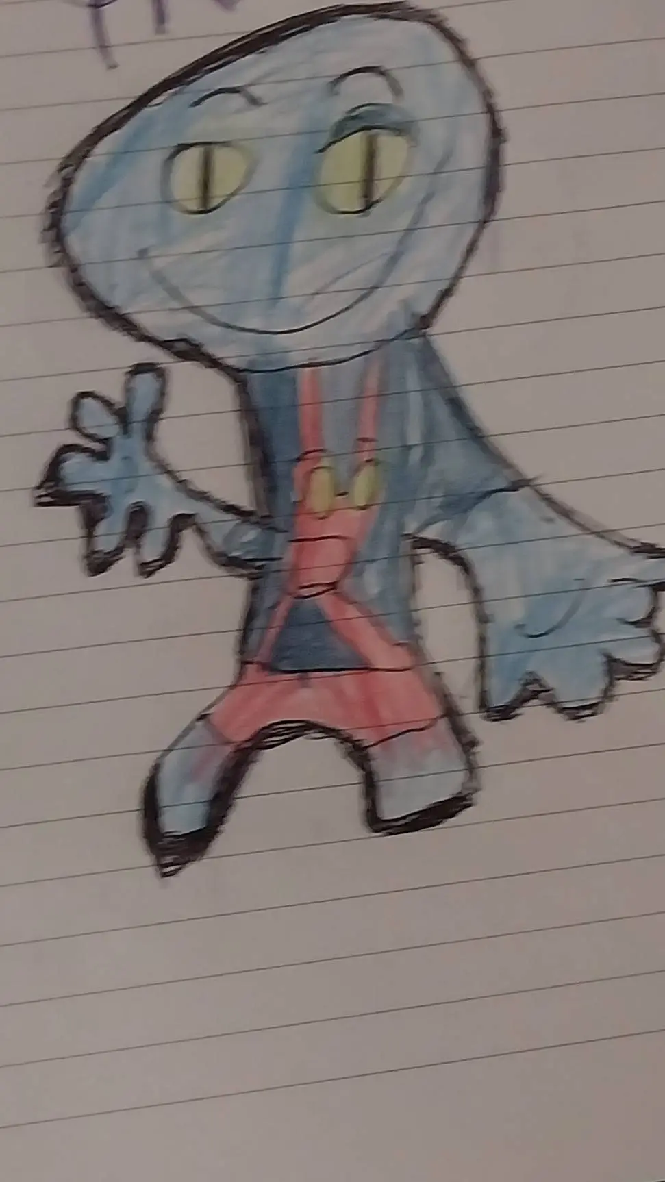 ai character: Blueberry background