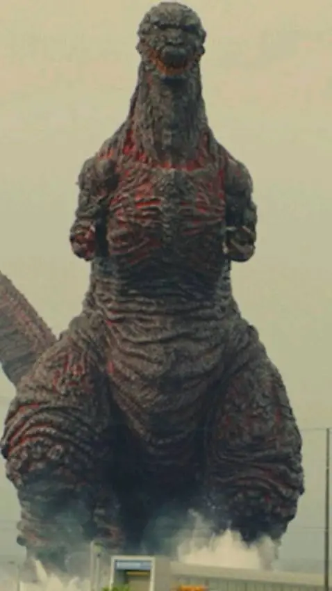 ai character: Shin Godzilla  background