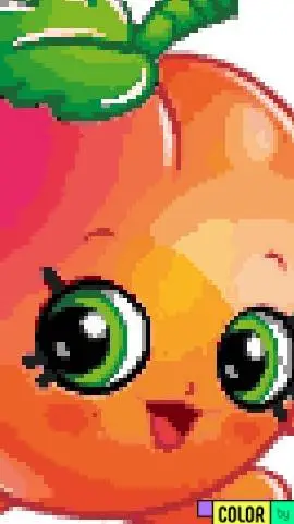 ai character: Peachy background