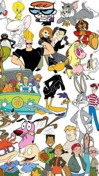 ai character: Cartoon characters background