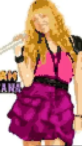 ai character: Hannah Montana background